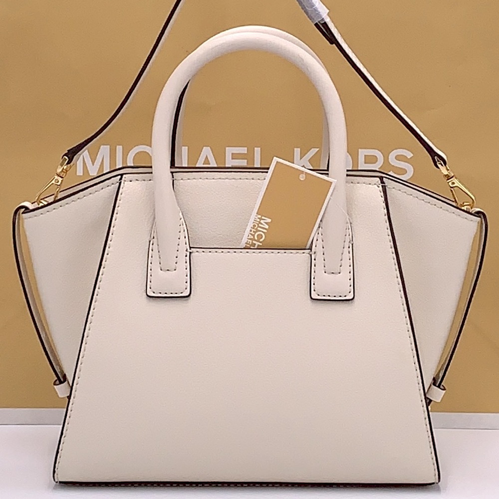 MICHAEL KORS
Avril Small Leather Top-Zip Satchel LIGHT CREAM COLOR - Picture 7 of 13